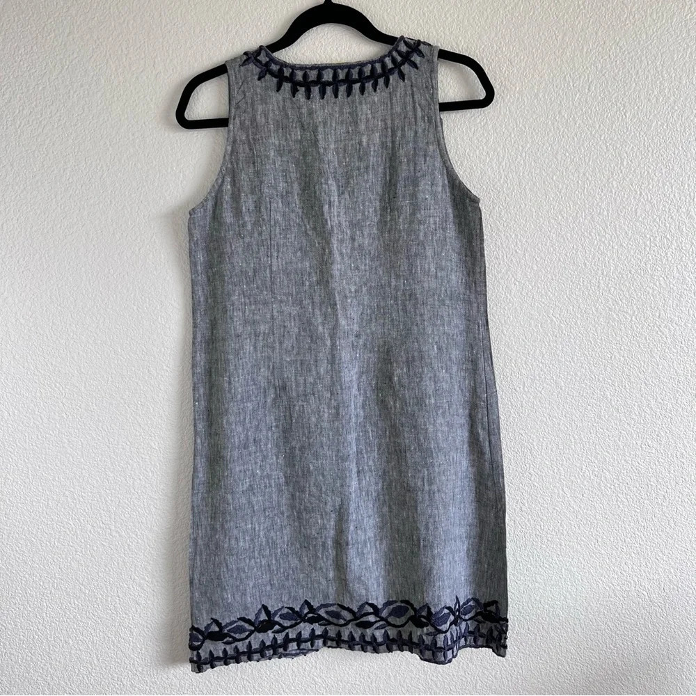 Roberta Roller Rabbit Linen V-Neck Mini Dress - Picture 8 of 11